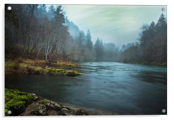  I Wish I had a River Acrylic by Belinda Greb