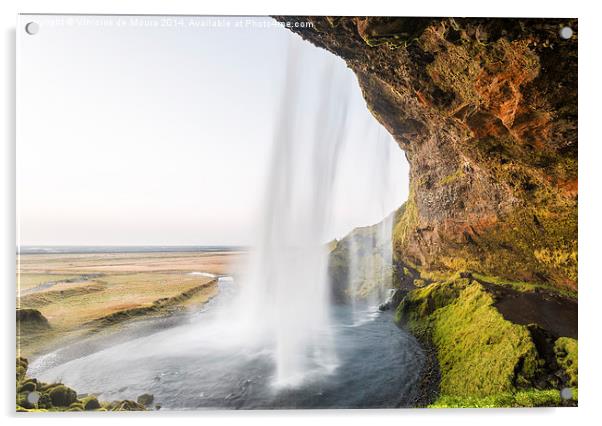 Seljalandsfoss, Iceland Acrylic by Vinicios de Moura