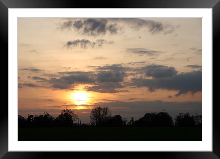 Sunset Over Greensands Framed Mounted Print by Rick Wilson