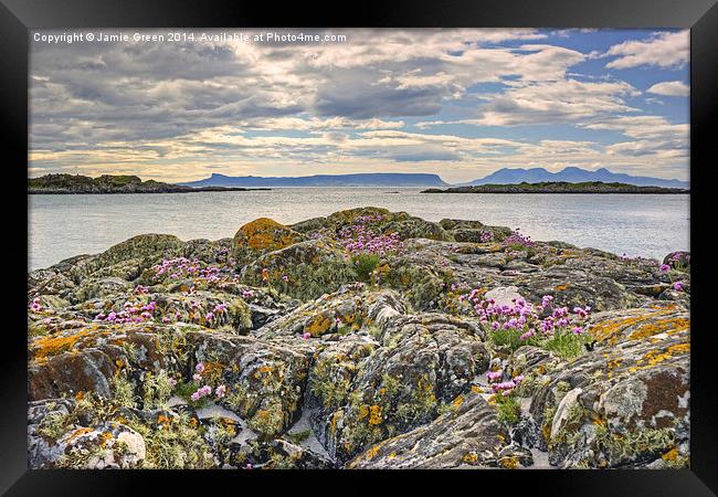  Eigg And Rum Framed Print by Jamie Green