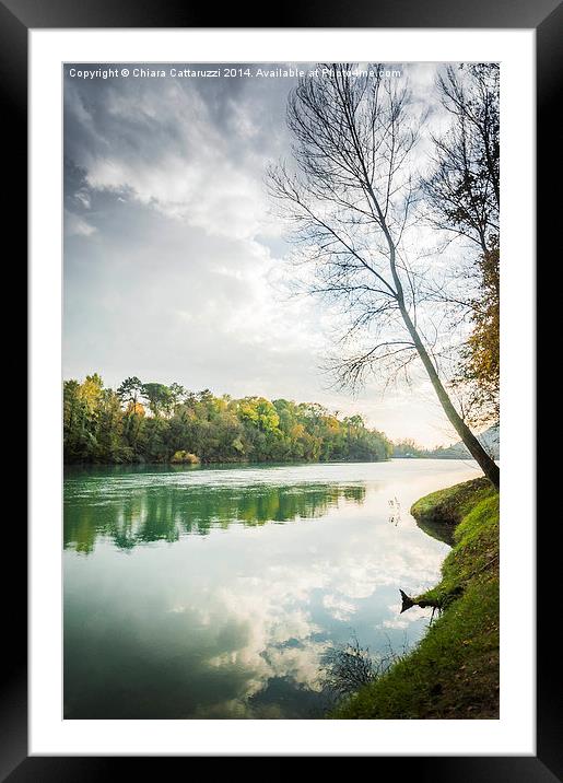  The autumn on the river Framed Mounted Print by Chiara Cattaruzzi