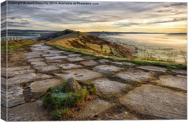  The Great Ridge, Derbyshire Canvas Print by Jason Connolly