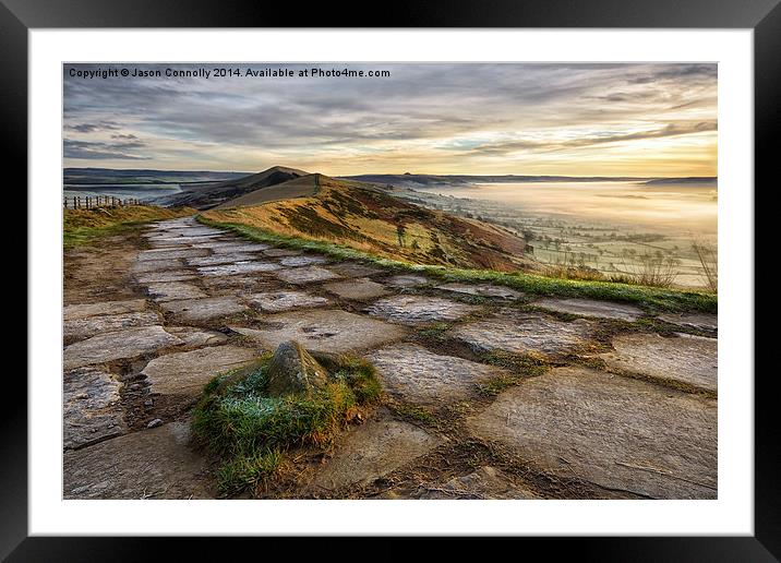  The Great Ridge, Derbyshire Framed Mounted Print by Jason Connolly