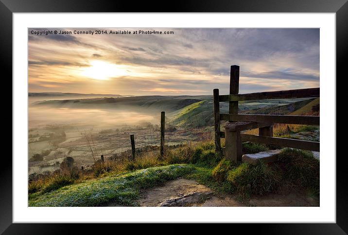  Views From Hollins Cross Framed Mounted Print by Jason Connolly