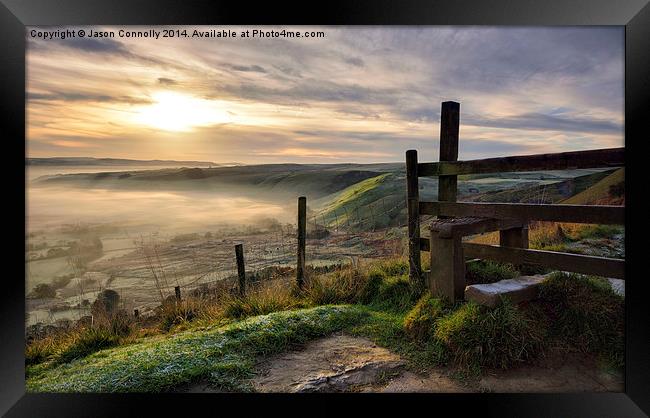  Views From Hollins Cross Framed Print by Jason Connolly