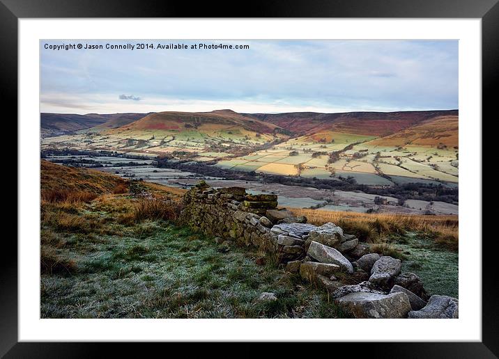  The Vale Of Edale Framed Mounted Print by Jason Connolly