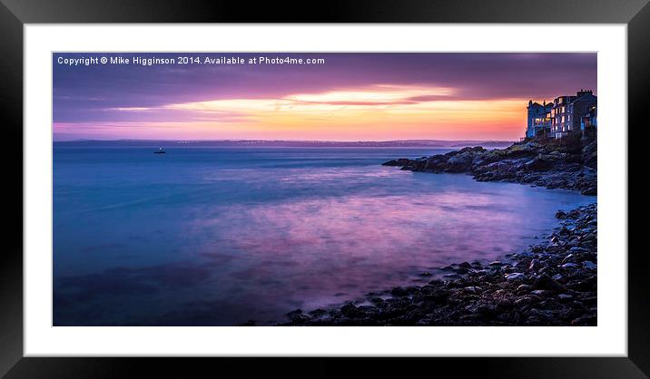 St Ives Sunrise Cornwall Framed Mounted Print by Mike Higginson