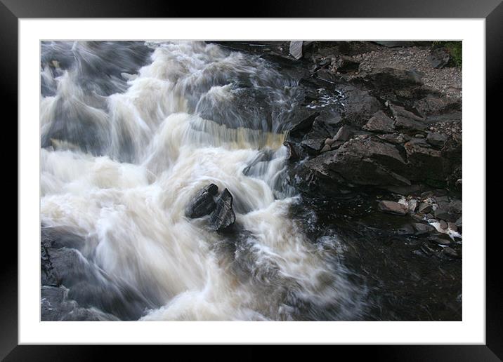 Powerful Water Framed Mounted Print by Rick Wilson