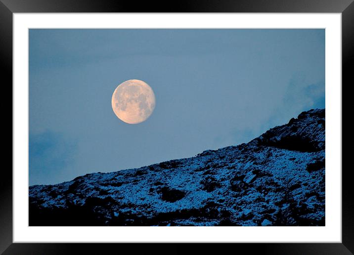  Full Moon Framed Mounted Print by Macrae Images