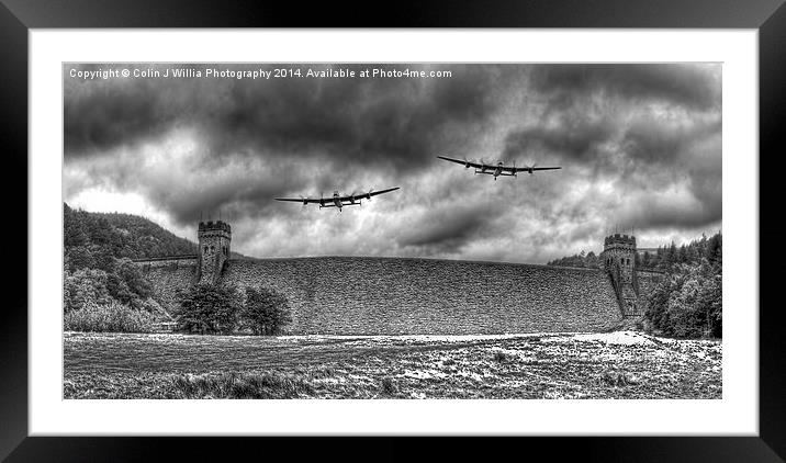  The Two Lancasters The Derwent Dam Framed Mounted Print by Colin Williams Photography
