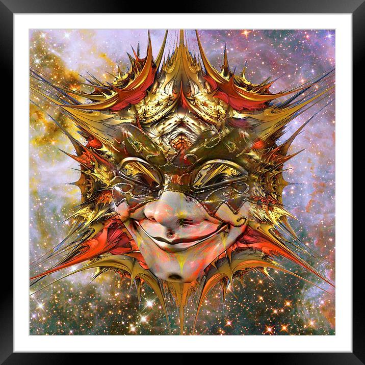  Star Clown Framed Mounted Print by Matthew Lacey