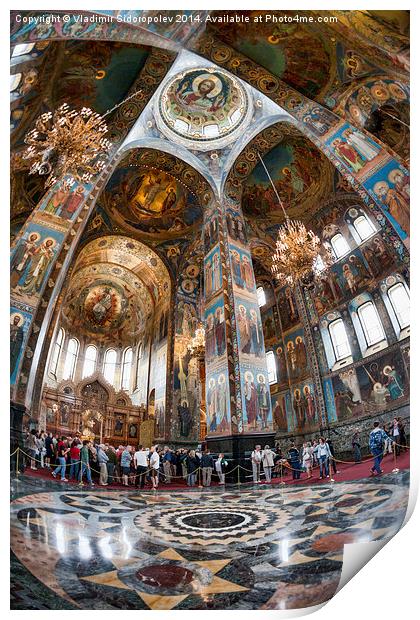   Church of the Savior on Blood  Print by Vladimir Sidoropolev