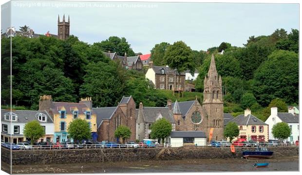  Two Churches , Tobermory Canvas Print by Bill Lighterness