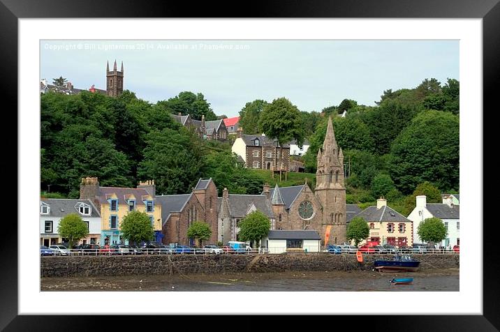  Two Churches , Tobermory Framed Mounted Print by Bill Lighterness
