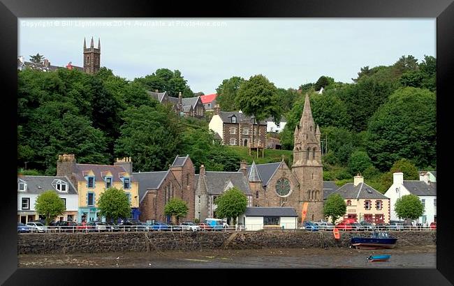  Two Churches , Tobermory Framed Print by Bill Lighterness