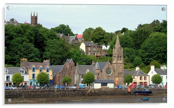  Two Churches , Tobermory Acrylic by Bill Lighterness
