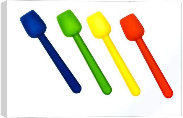 Coloured little spoons Canvas Print by Josep M Peñalver