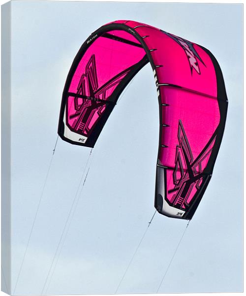 Kite Surfing Canvas Print by Mike Gorton