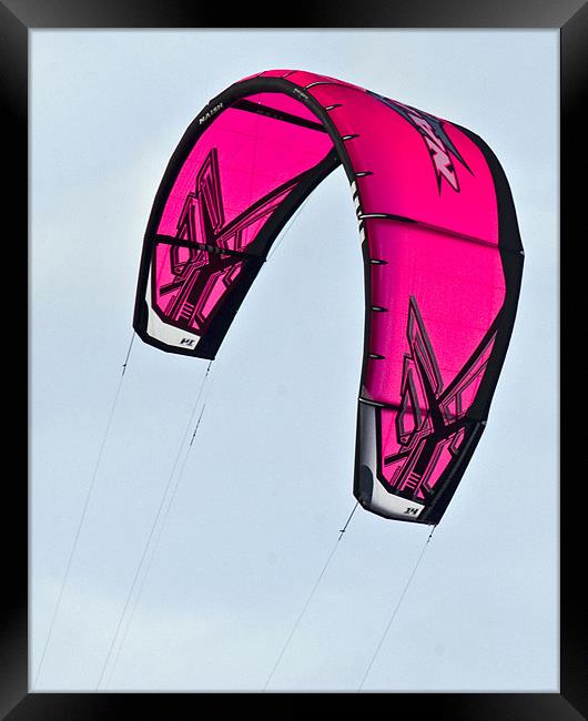 Kite Surfing Framed Print by Mike Gorton