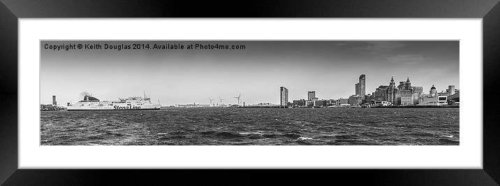 The Leaving of Liverpool (B/W)  Framed Mounted Print by Keith Douglas