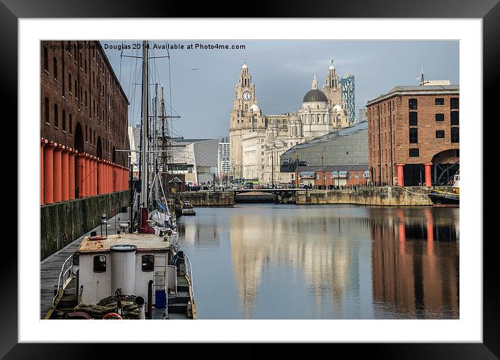  Albert Docks, Liverpool Framed Mounted Print by Keith Douglas