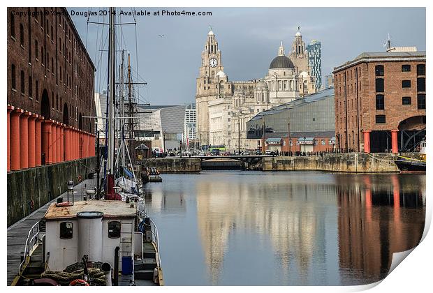  Albert Docks, Liverpool Print by Keith Douglas