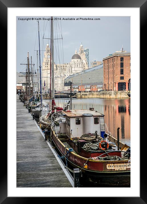 Liverpool Docks Framed Mounted Print by Keith Douglas