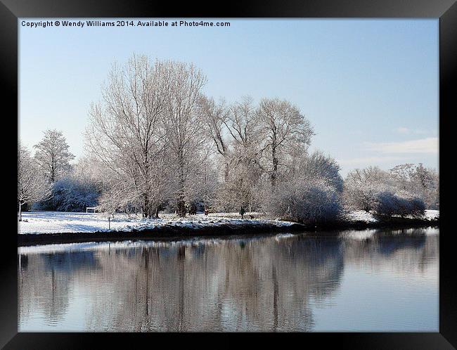 Frosty Lake Framed Print by Wendy Williams CPAGB