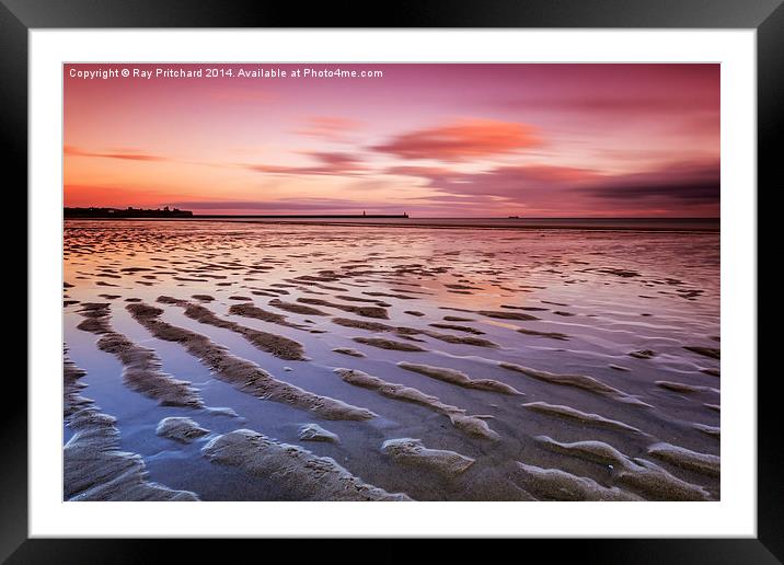  South Shields Beach Framed Mounted Print by Ray Pritchard