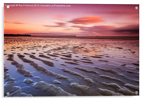  South Shields Beach Acrylic by Ray Pritchard