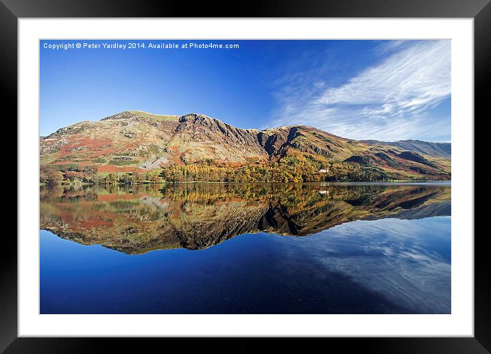  Buttermere Autumn Reflections #2 Framed Mounted Print by Peter Yardley