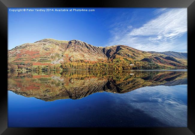  Buttermere Autumn Reflections #2 Framed Print by Peter Yardley