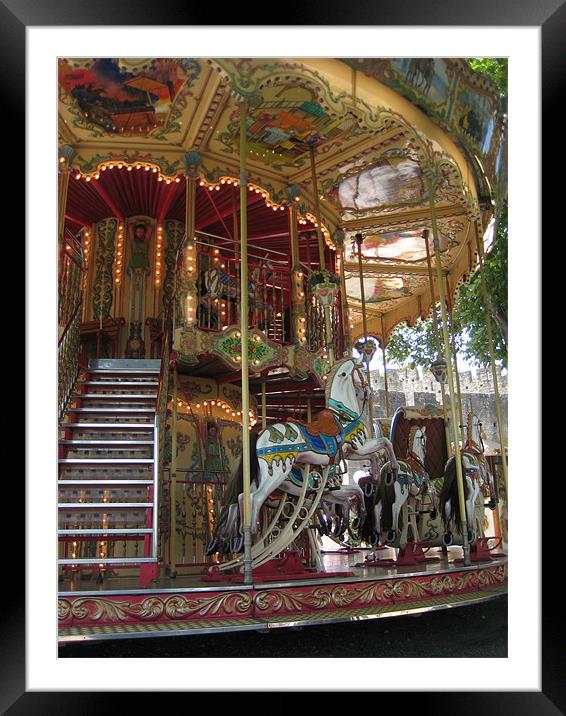 carousel2 Framed Mounted Print by naomi roche