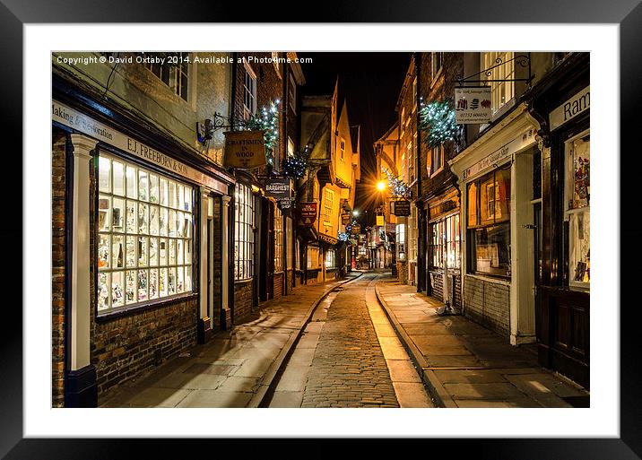  The Shambles in York Framed Mounted Print by David Oxtaby  ARPS