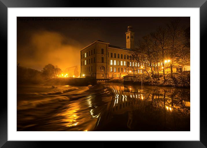 Salts Mill in Saltaire Yorkshire  Framed Mounted Print by David Oxtaby  ARPS