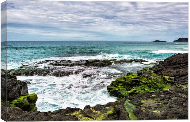  View from Secret Beach Canvas Print by Belinda Greb