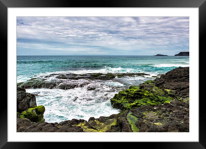  View from Secret Beach Framed Mounted Print by Belinda Greb