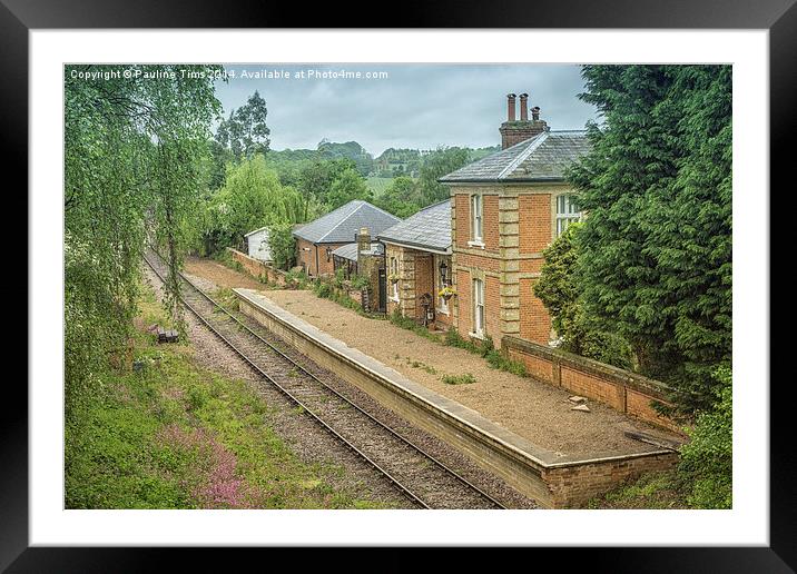  Blake Hall Station Ongar Essex UK Framed Mounted Print by Pauline Tims