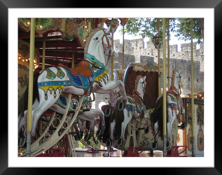 carousel Framed Mounted Print by naomi roche