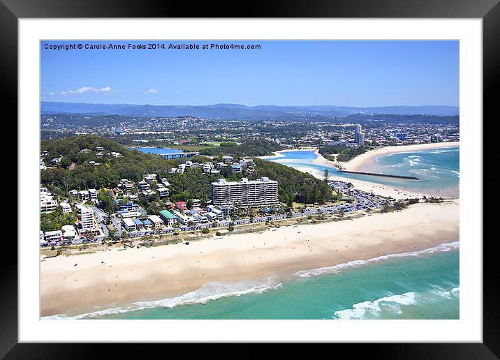  Gold Coast Aerial Framed Mounted Print by Carole-Anne Fooks