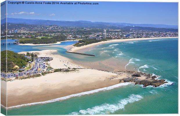   Gold Coast Aerial Canvas Print by Carole-Anne Fooks