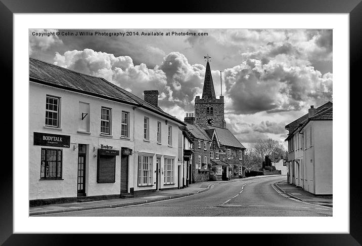 Chobham High Street Framed Mounted Print by Colin Williams Photography