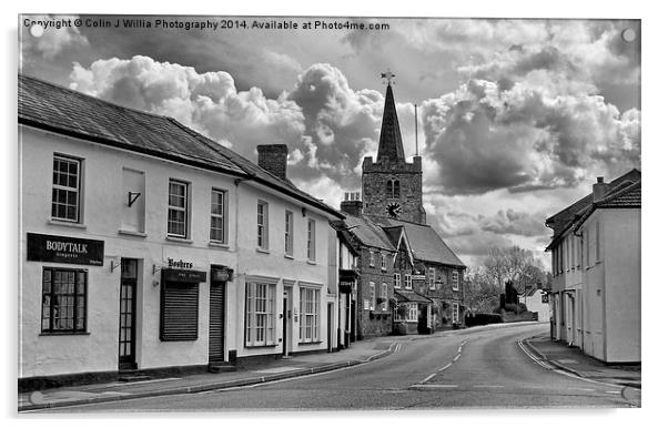 Chobham High Street Acrylic by Colin Williams Photography