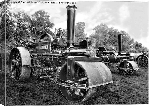  Burrells Steam Road Roller Canvas Print by Paul Williams