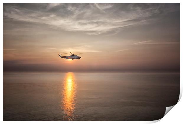  Rescue Helicopter.  Print by Mark Godden