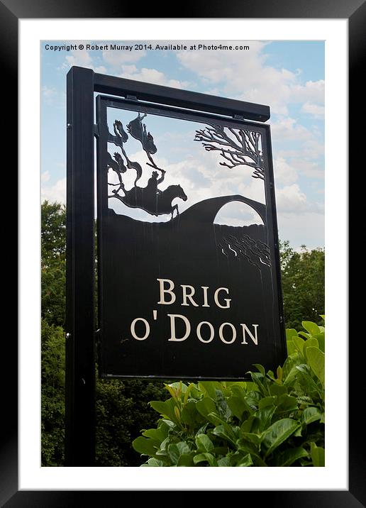  Brig o' Doon Framed Mounted Print by Robert Murray