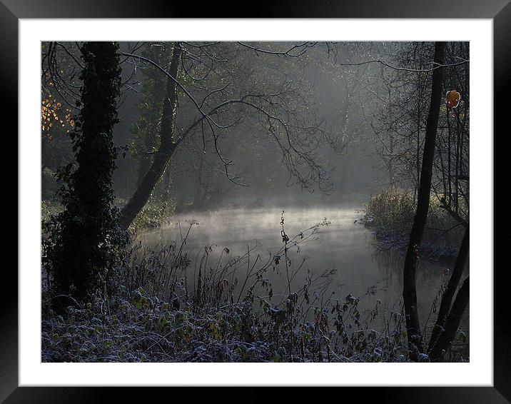  Cold and frosty Morning Framed Mounted Print by Paul Collis