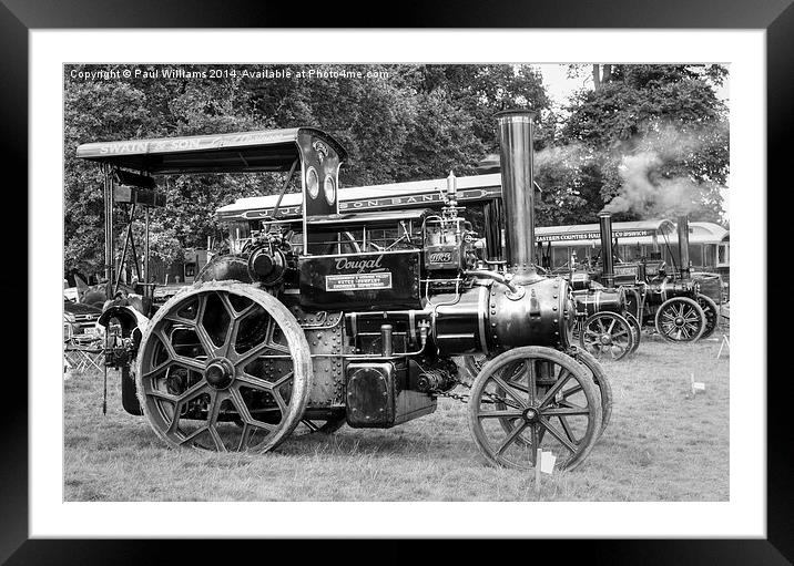 Vintage Steam Fair Framed Mounted Print by Paul Williams