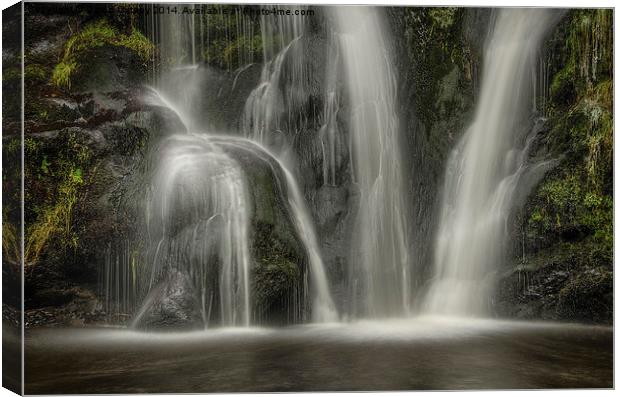  Posfirth Gill Waterfall Canvas Print by David Oxtaby  ARPS