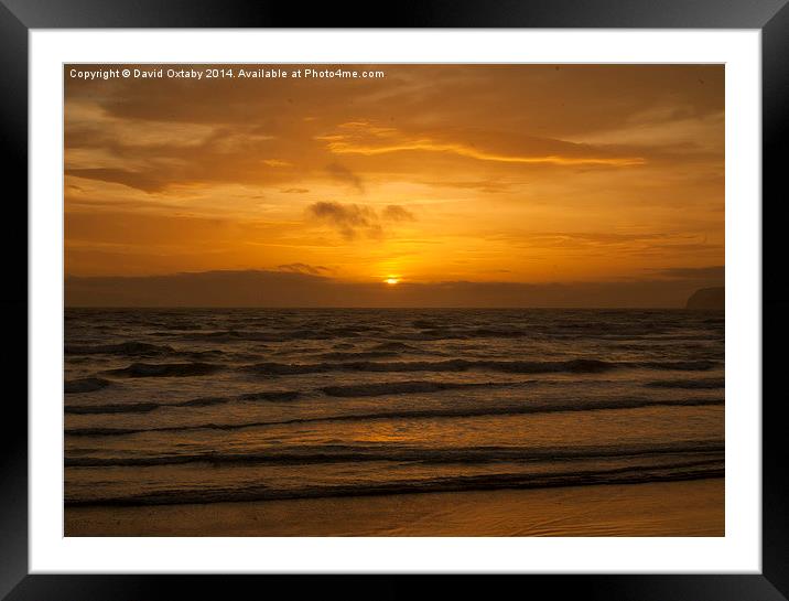  Sunset over Freshwater Framed Mounted Print by David Oxtaby  ARPS